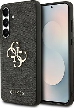 Guess PU 4G Metal Logo Zadný Kryt na Samsung Galaxy S25 FE Grey