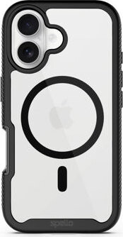 Spello Rugged magnetický kryt iPhone 16 – čierny