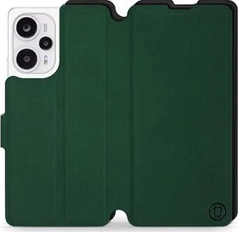 Mobiwear Soft Touch flip na Xiaomi Poco F5 – Zelené & Čierne