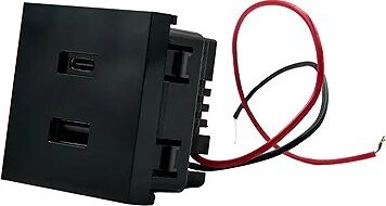 Shelly USB nabíjačka pre stojan na stôl pre Wall Display, čierna