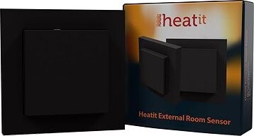 HEATIT Externý teplotný senzor čierna
