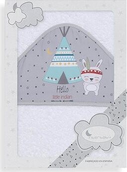 INTERBABY osuška froté (100 × 100 cm) teepee, sivá