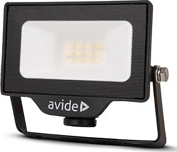 AVIDE Prémiový ultratenký LED reflektor čierny 10 W 1000 lm, denný, s prípravou na senzor