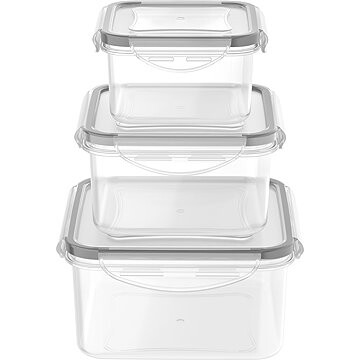 Siguro Sada dóz na potraviny Fresh Keeper, 0,4 l + 0,7 l + 1,2 l, 3 kusy