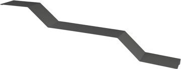 Proxa Nástenná polica PL012-G 112 × 12 × 15 cm sivá