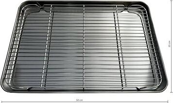 Antikorový plech na pečenie s mriežkou, 50 × 35 × 3 cm