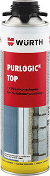 Würth 1K PU pistolová montážní pěna PURLogic Top 500 ml