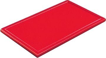 Gastro Krájacia doska bez drážky a nožičiek GN 1/1 53 × 32,5 cm, červená