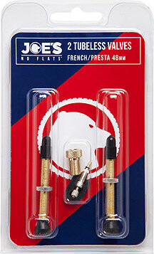 Joe's 2 Tubeless French/Presta valves 48 mm