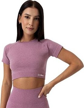 GymBeam Dámske tričko FLO Crop Top Violet XL