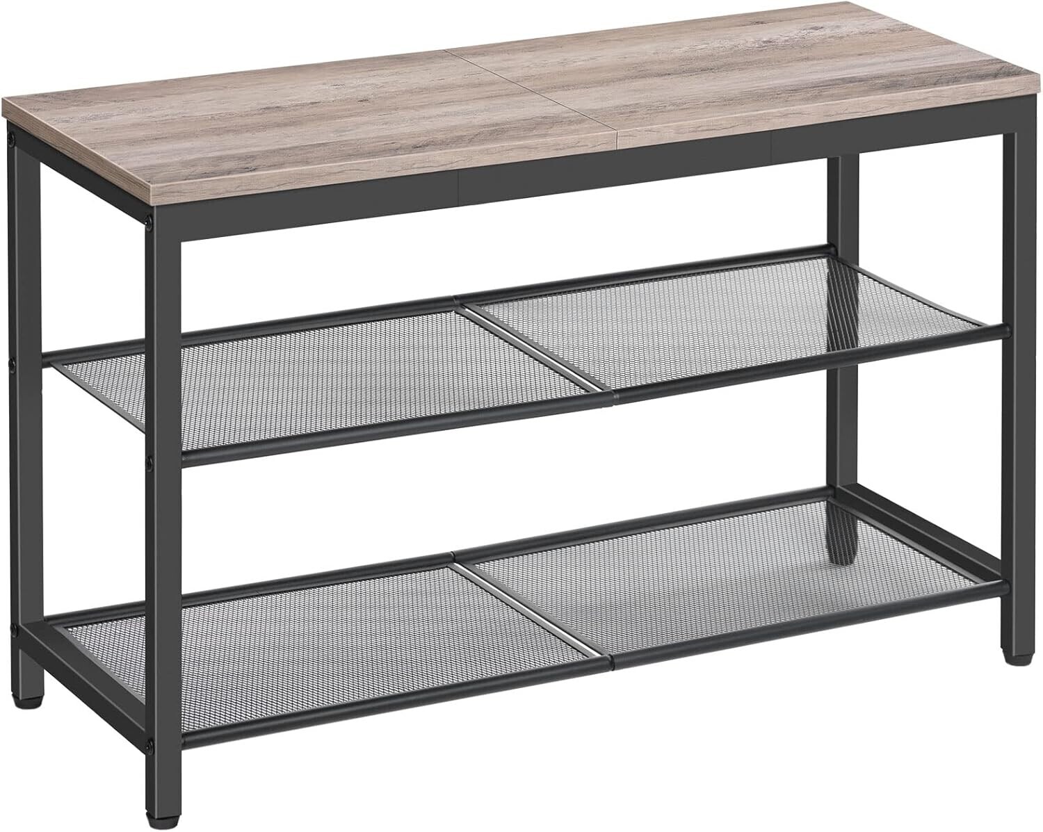 Botník s lavicí Vasagle Arvel 75 cm černý/šedý