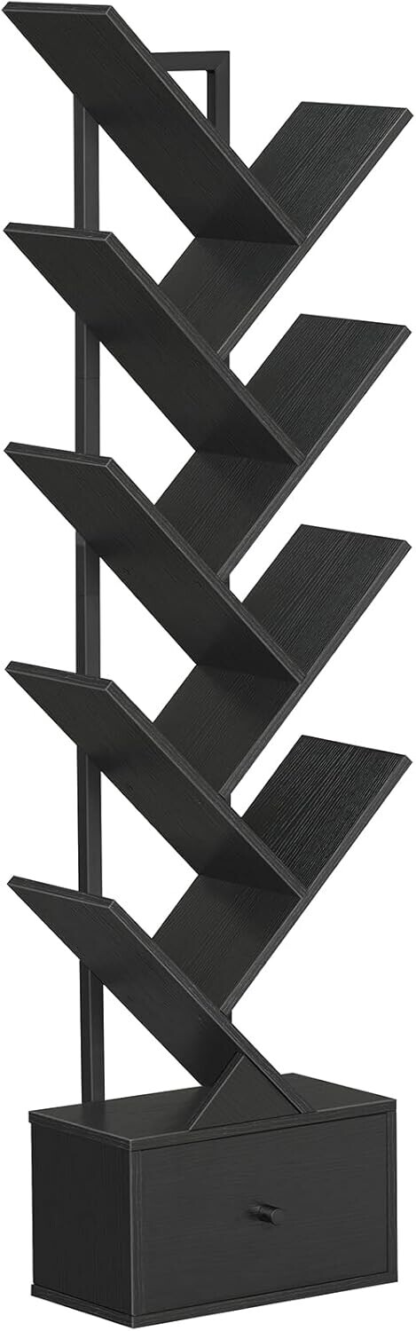 Designová knihovna Marelo 135 cm černá