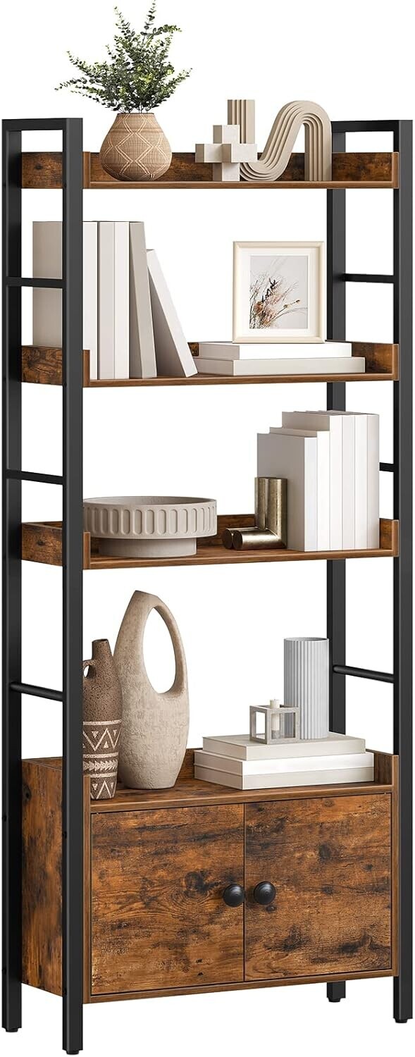 Knihovna Vasagle Selmon 60 cm hnědá/černá