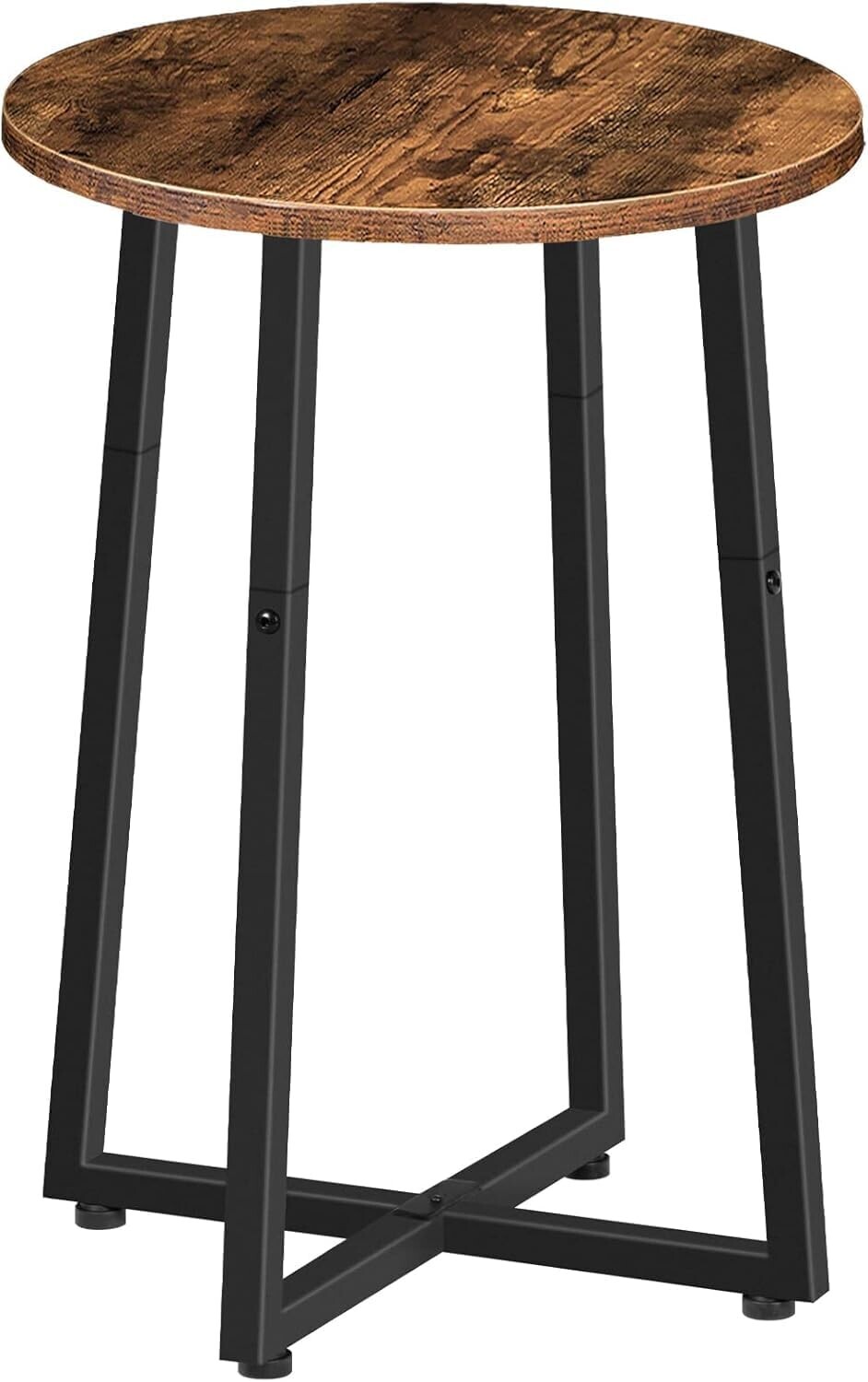 Kulatý odkládací stolek Vasagle Fly hnědý/černý