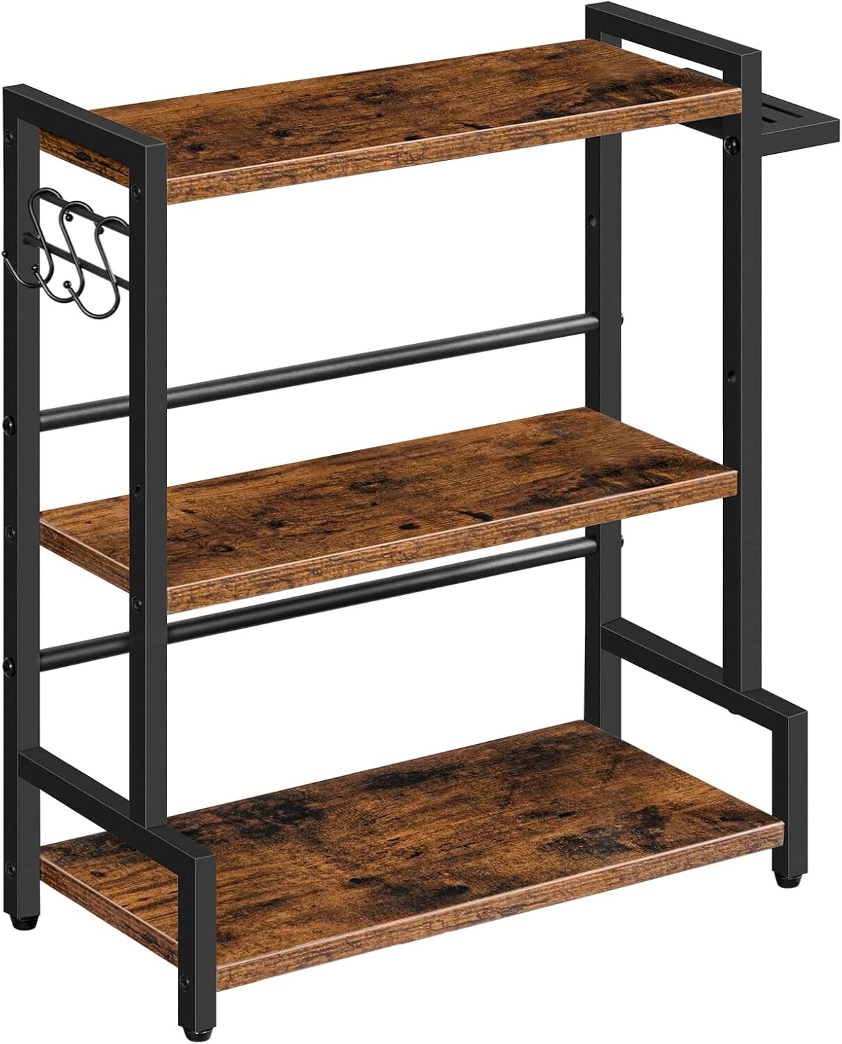 Stolní kuchyňský regál Vasagle Noby 43 cm hnědý/černý