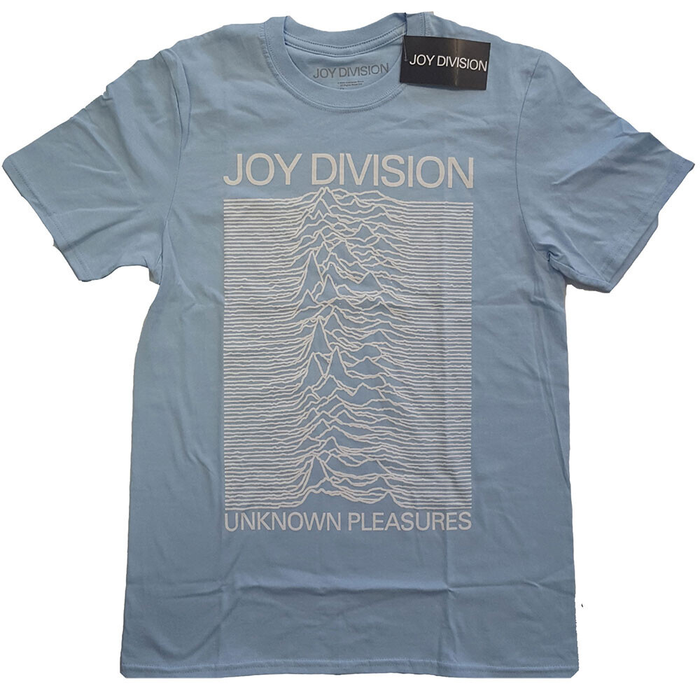Joy Division tričko Unknown Pleasures White On Blue Modrá XXL