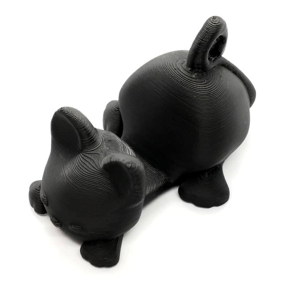 Stojanček na mobil - kľúčenka mačka I Farba: čierná