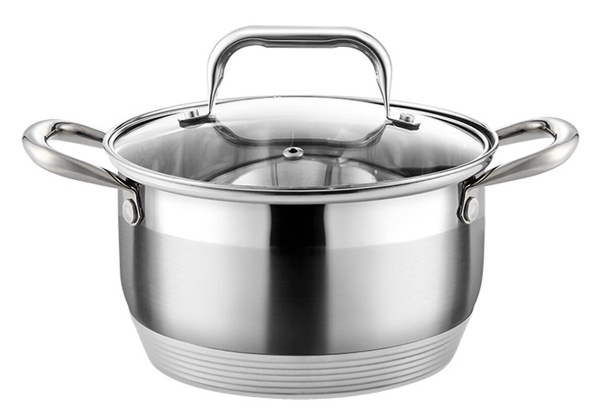 MAKRO - Hrniec 24cm nerezový s pokrievkou