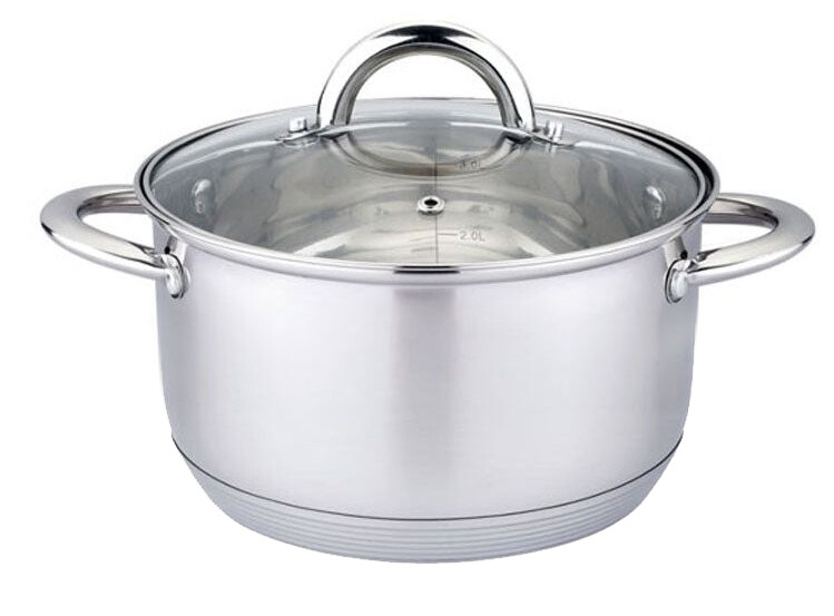 MAKRO - Hrniec nerezový 18cm s pokrievkou