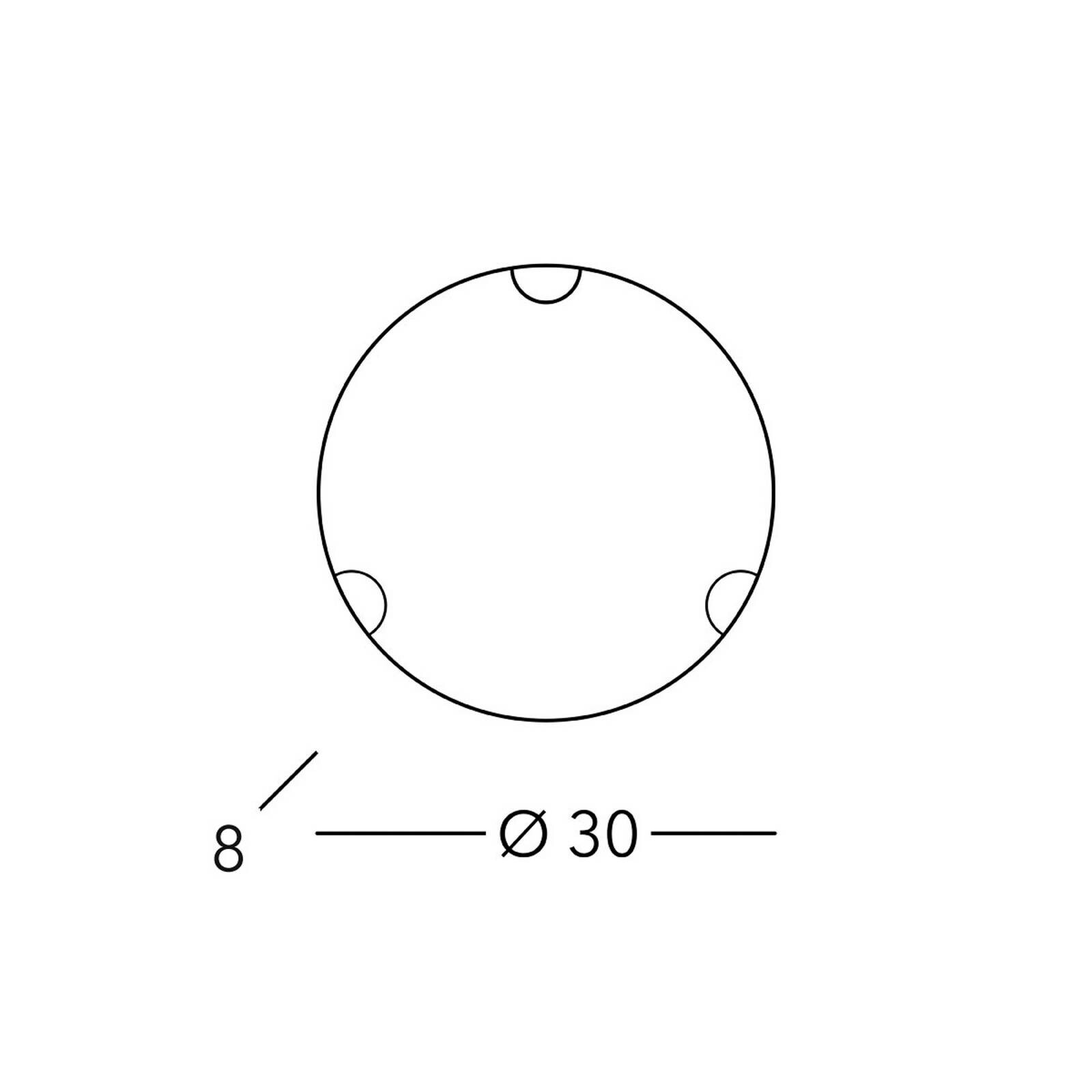Kolarz nástenné svetlo Nonna, Ø 30 cm, jeleň zlatá farba, sklo