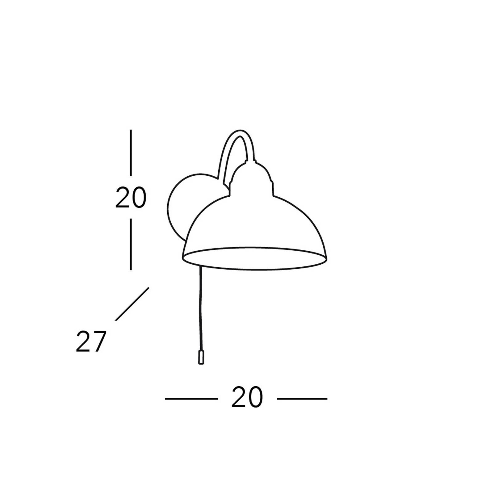 Kolarz nástenné svetlo Nonna Ø 20 cm, kvetina zlatá, okraj hladký