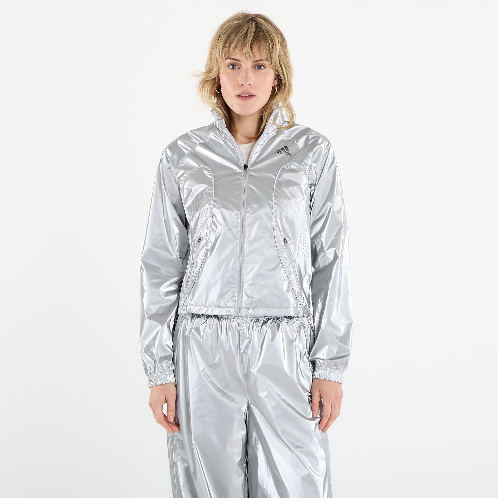 Mikina adidas F50 Tracktop Silver Metallic L