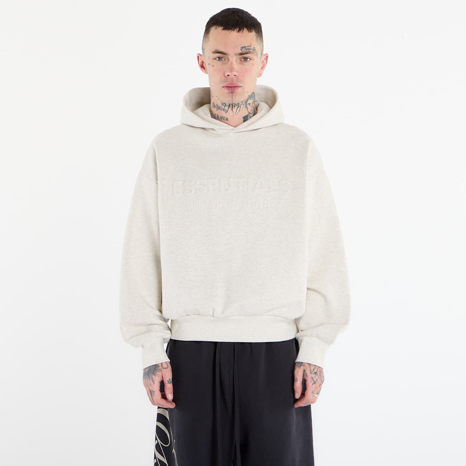 Mikina Fear of God Essentials Classic Hoodie Oatmeal Heather XL