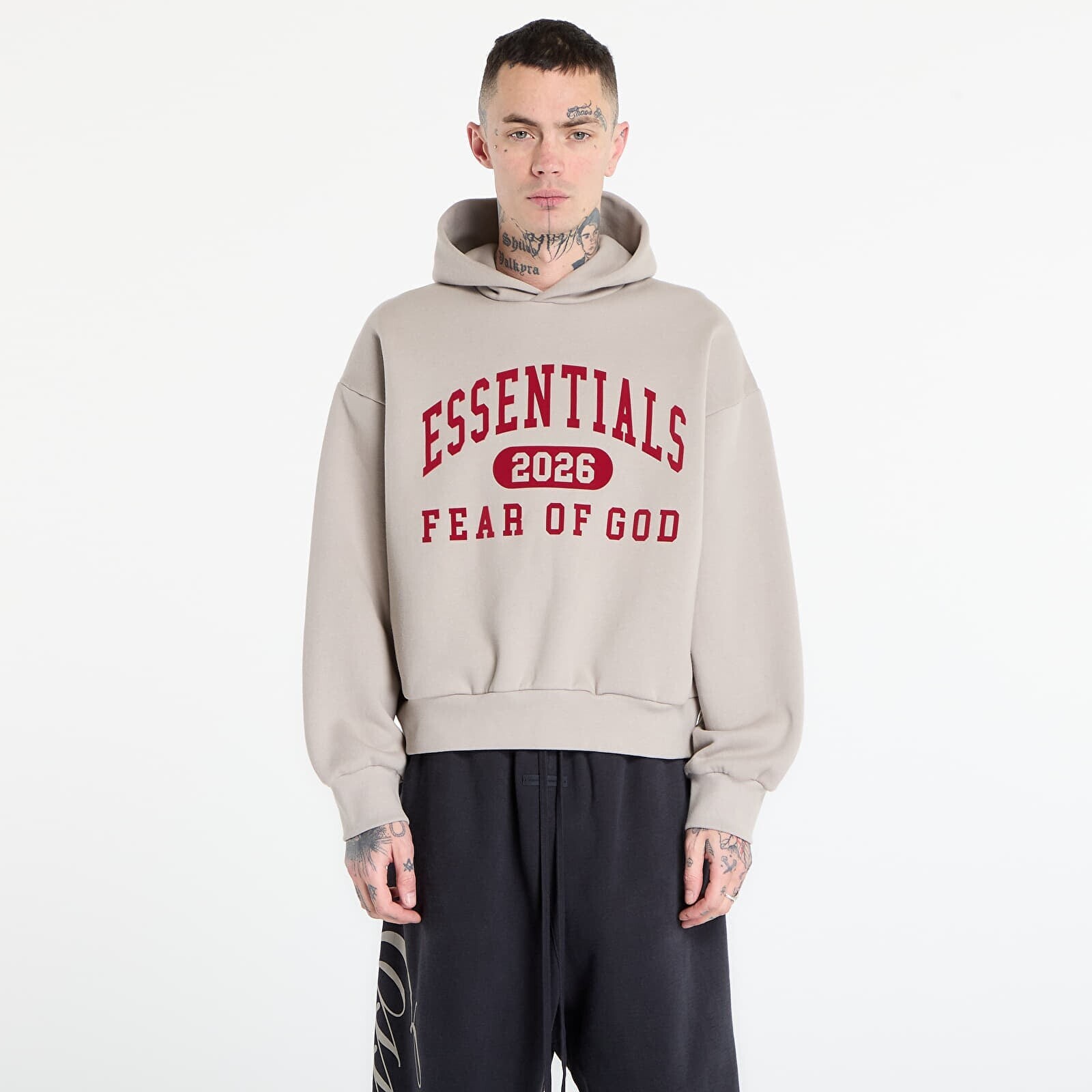 Mikina Fear of God Essentials Classic Hoodie Smoke Grey XXL