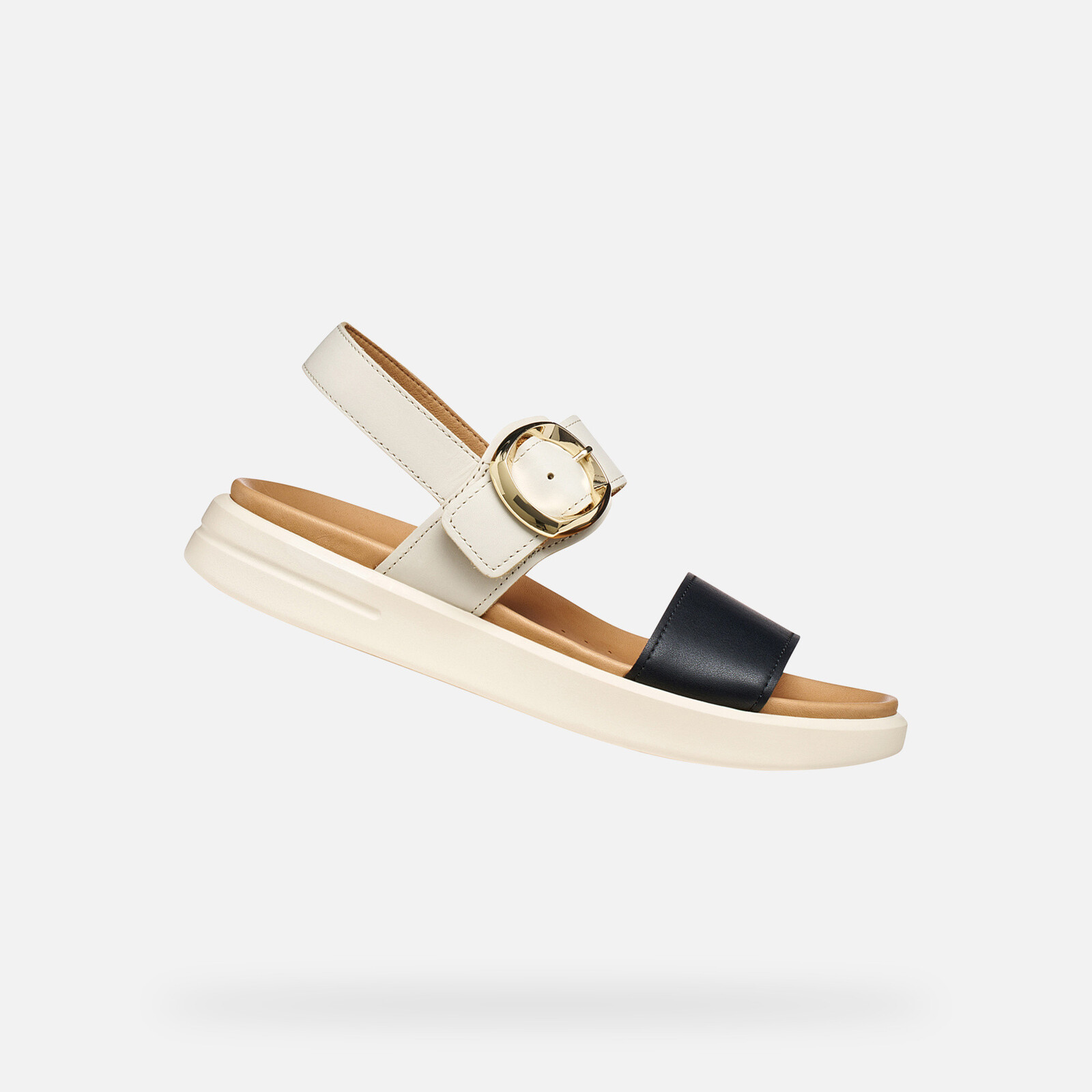 Dámske krémové sandále Geox Xand 2S