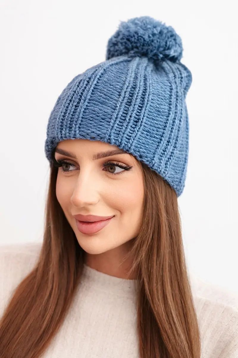 Kesi zimná čiapka s flísom Idalia K284 denim