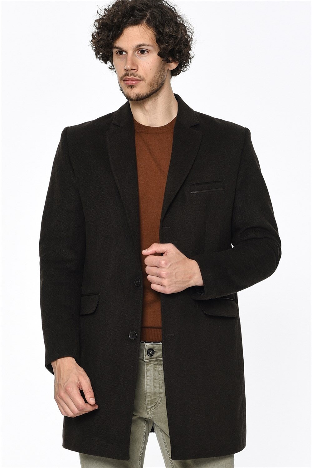 PLT8204 DEWBERRY COAT-PRINT COFFEE