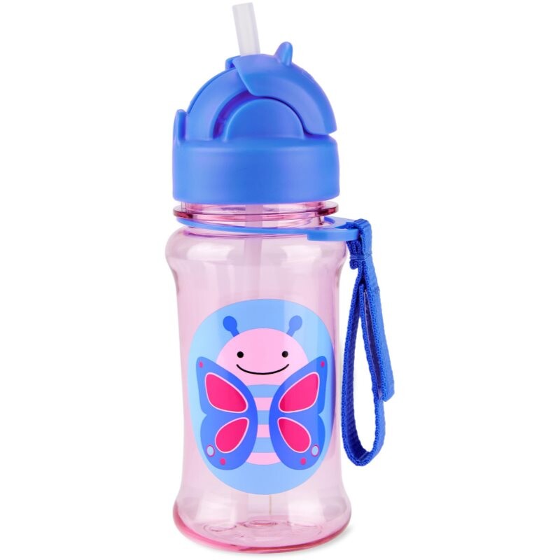 Skip Hop Zoo Tritan fľaša s rúrkou Butterfly 12m+ 355 ml