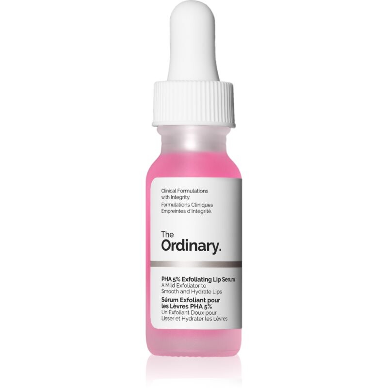 The Ordinary PHA 5% Exfoliating Lip Serum vyhladzujúce exfoliačné sérum na pery 15 ml