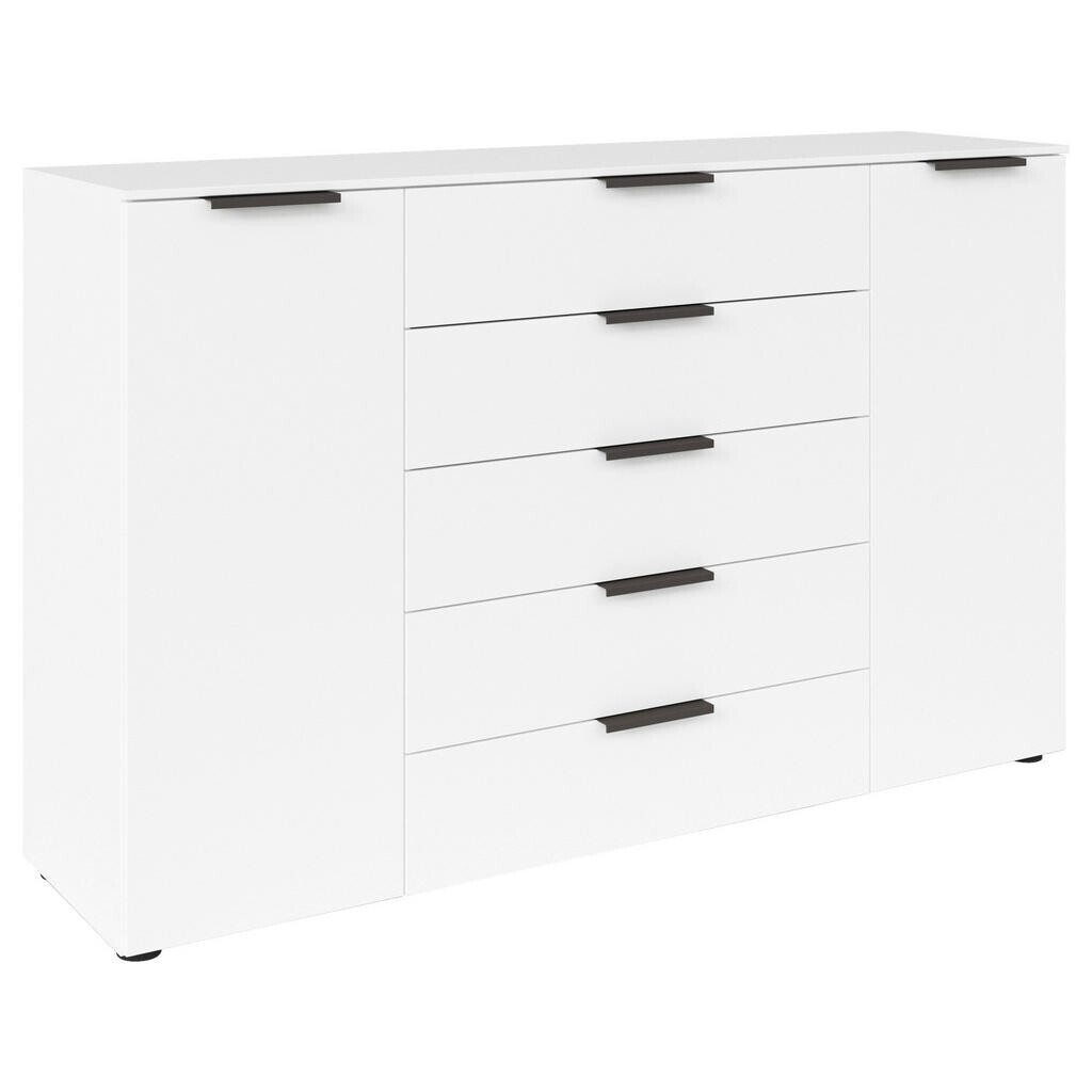 Rauch Möbel KOMODA, grafitová, biela, 160/100/42 cm