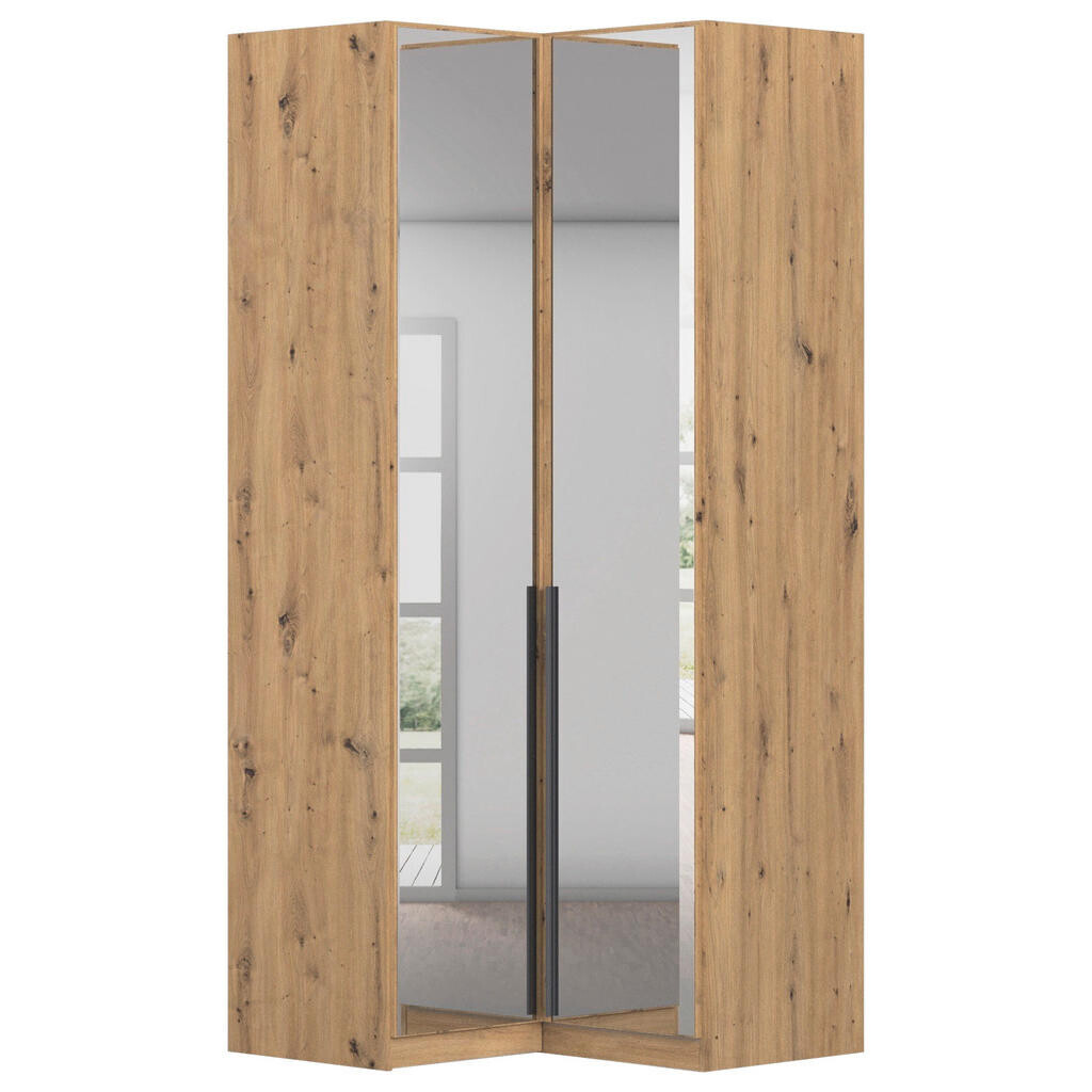 Rauch Möbel ROHOVÁ ŠATNÍKOVÁ SKRIŇA, strieborná, tmavosivá, dub artisan, 100/229/102 cm