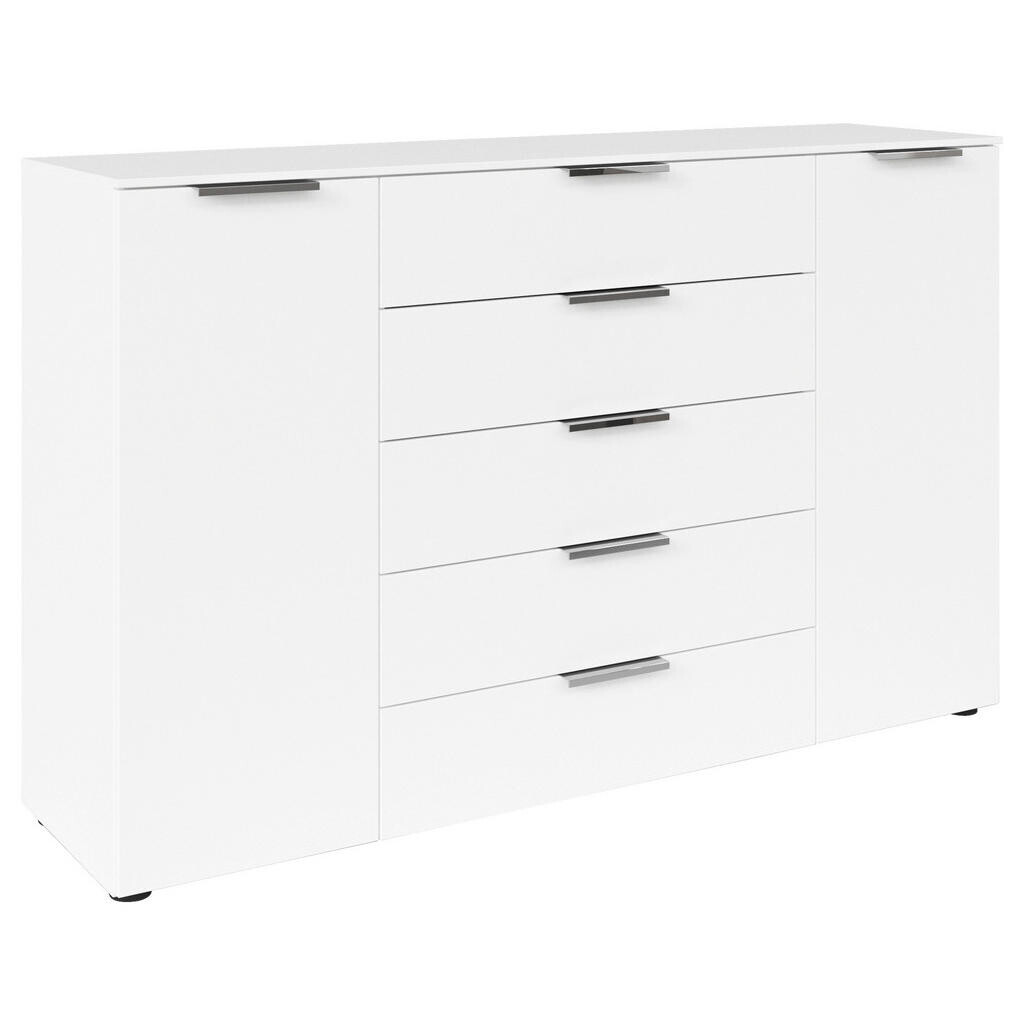 Rauch Möbel KOMODA, biela, chrómová, 160/100/42 cm