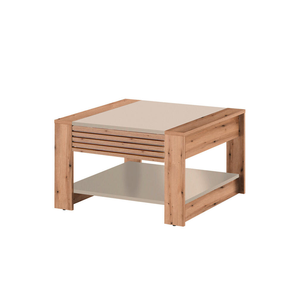 MID.YOU KONFERENČNÝ STOLÍK, farba duba, kašmírová, kompozitné drevo, 70/42/70 cm