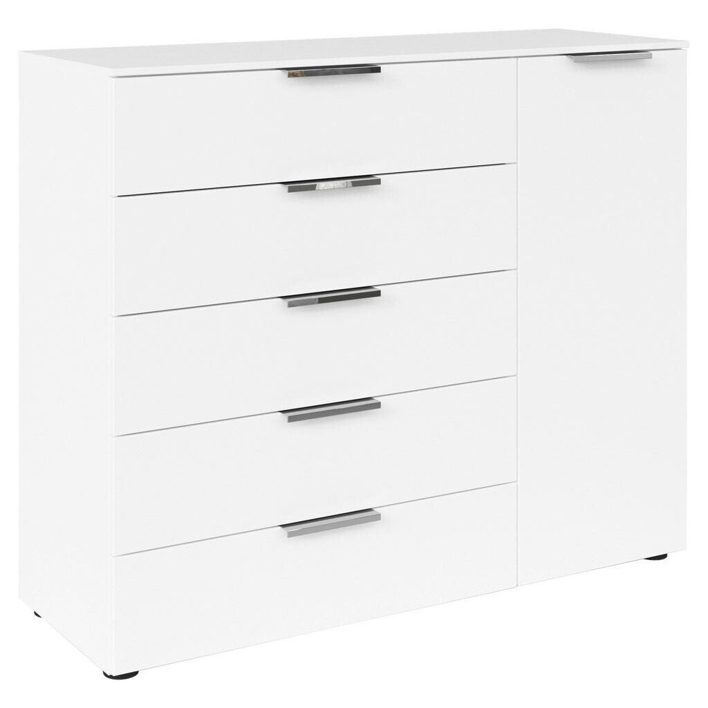 Rauch Möbel KOMODA, biela, chrómová, 120/100/42 cm
