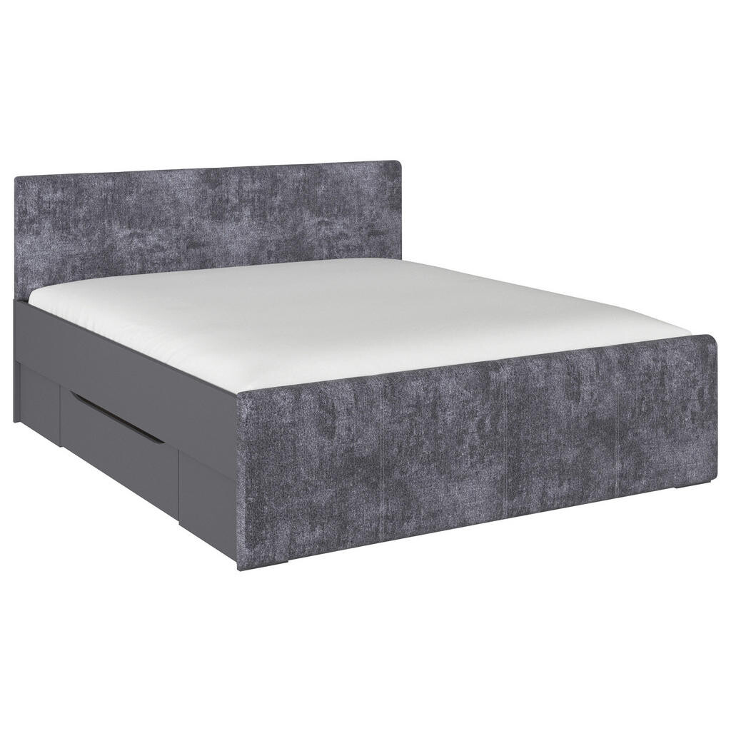 Rauch Möbel POSTEĽ S ÚLOŽNÝM PRIESTOROM, 180/200 cm, sivá