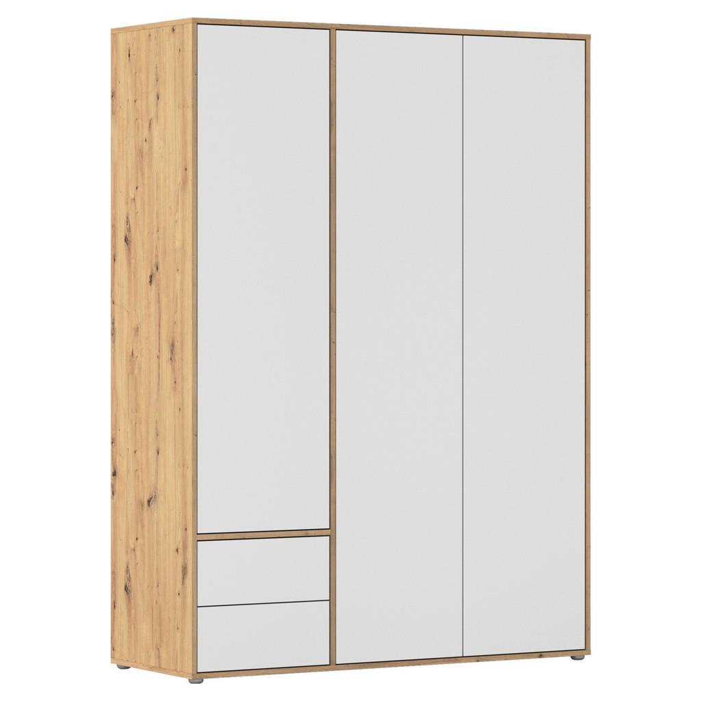 Rauch Möbel SKRIŇA S OTOČNÝMI DVERAMI, biela, dub artisan, 140/194/53 cm