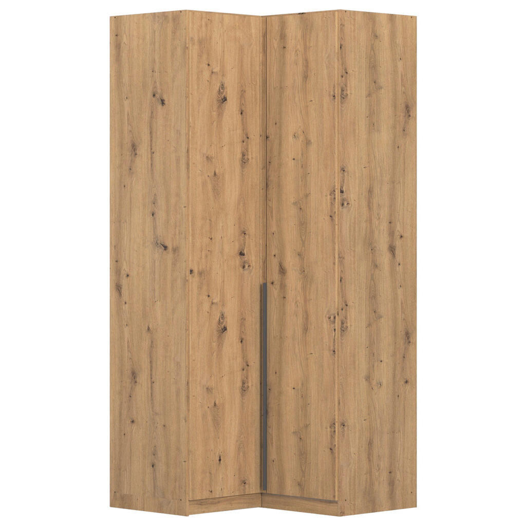 Rauch Möbel ROHOVÁ ŠATNÍKOVÁ SKRIŇA, tmavosivá, dub artisan, 100/229/102 cm