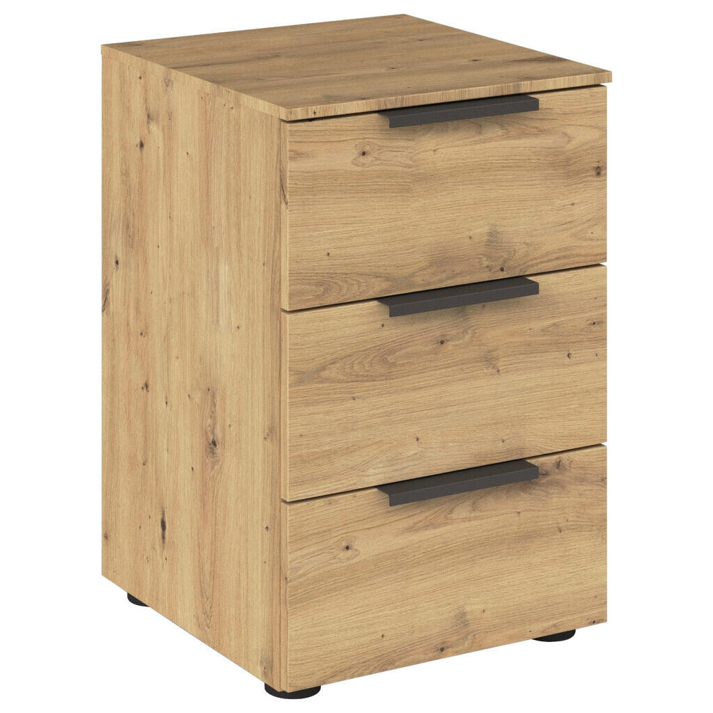 Rauch Möbel NOČNÝ STOLÍK, grafitová, dub artisan, 40/61/42 cm