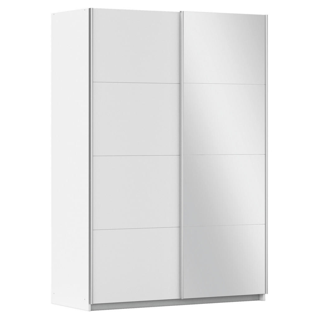 Rauch Möbel ŠAT. SKRIŇA S POSUV. DVERAMI, strieborná, biela, 136/197/61 cm