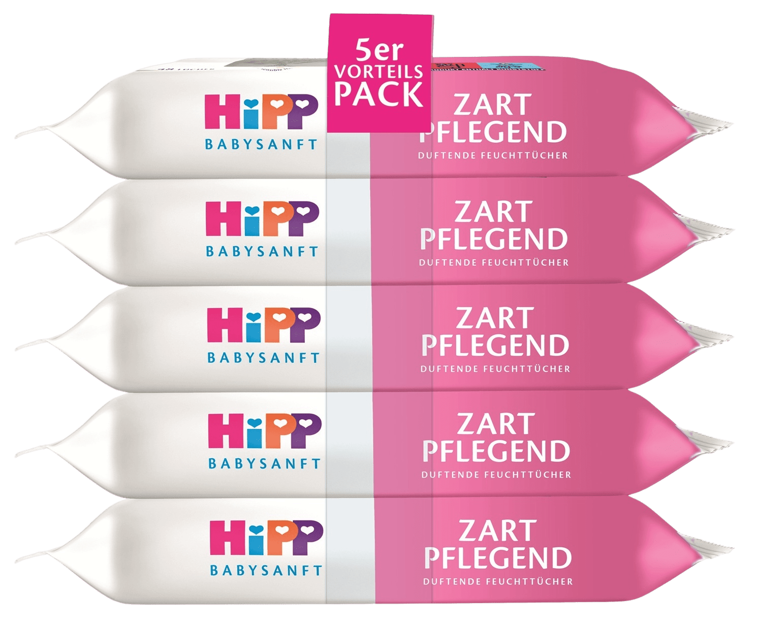 HIPP Babysanft Čistiace vlhčené obrúsky 5 x 48 ks