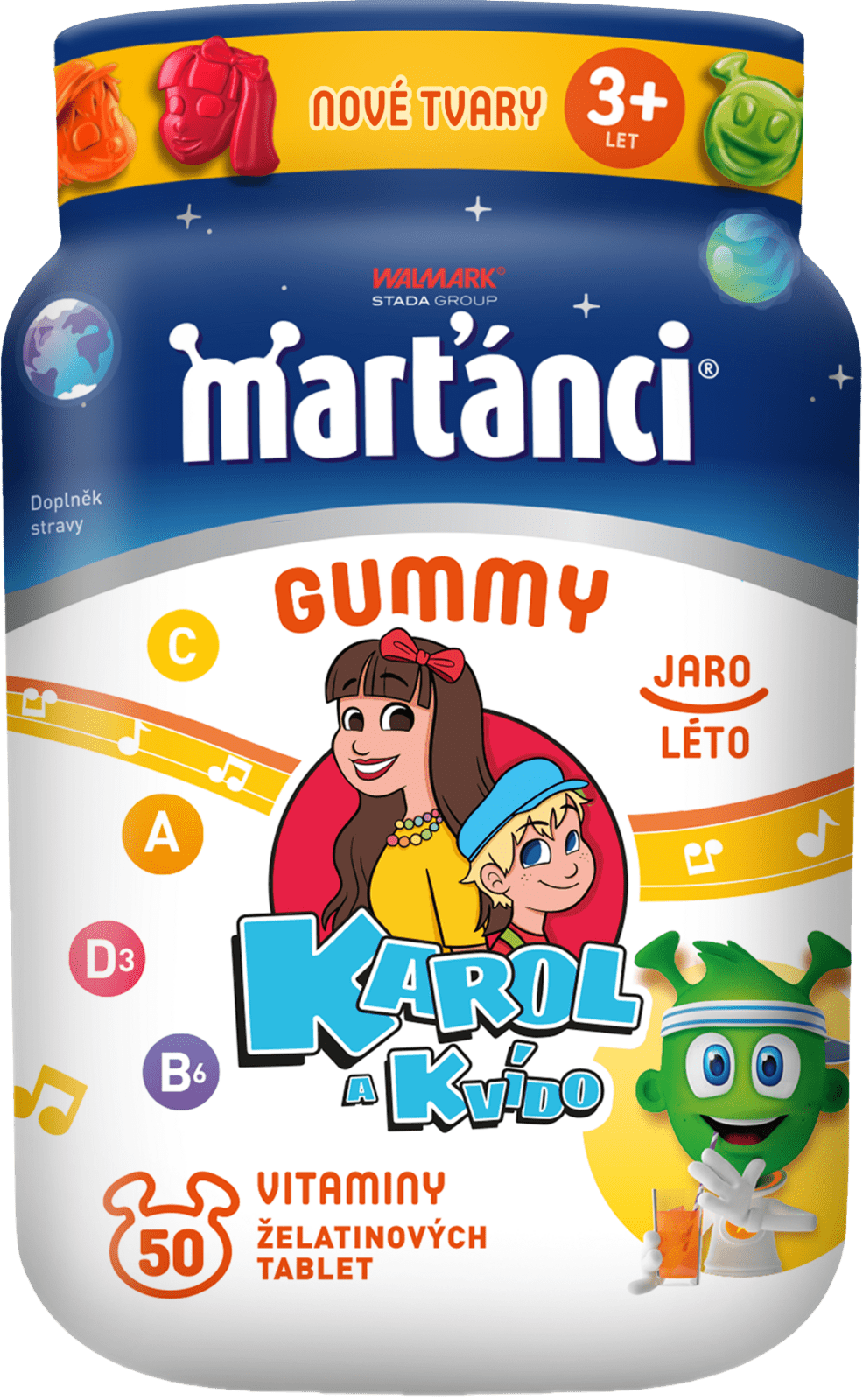 MARŤÁNCI Walmark Gummy Karol&Kvído jar-leto 50 tabliet