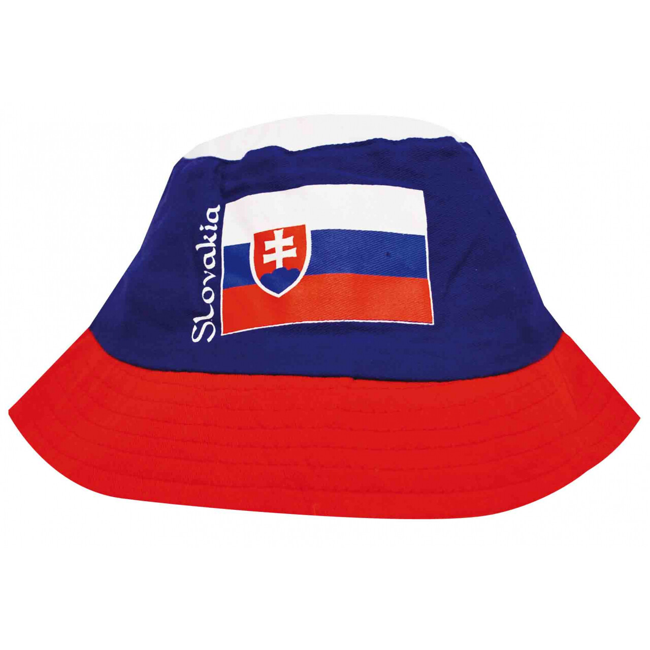 Klobúk jednoduchý Slovensko Slovakia s vlajkou - farebný
