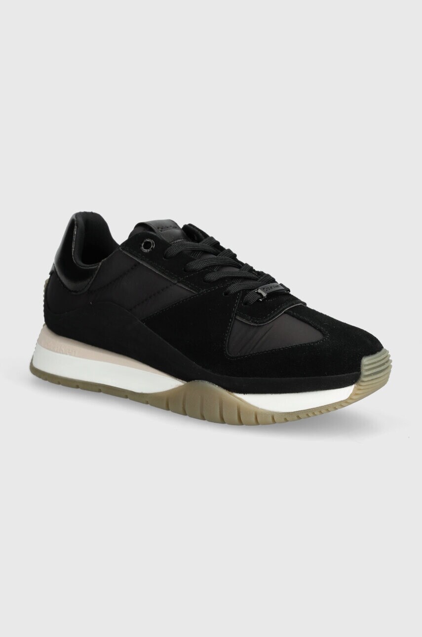 Tenisky Calvin Klein RUNNER LACE UP LTH/NYLON