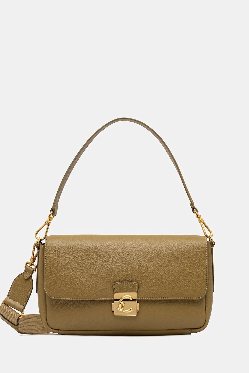 Kožená kabelka Coccinelle C-ME LOCK