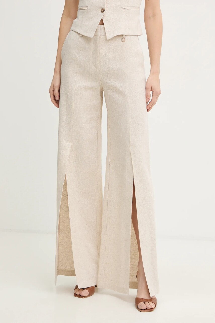 Nohavice s prímesou ľanu Fracomina