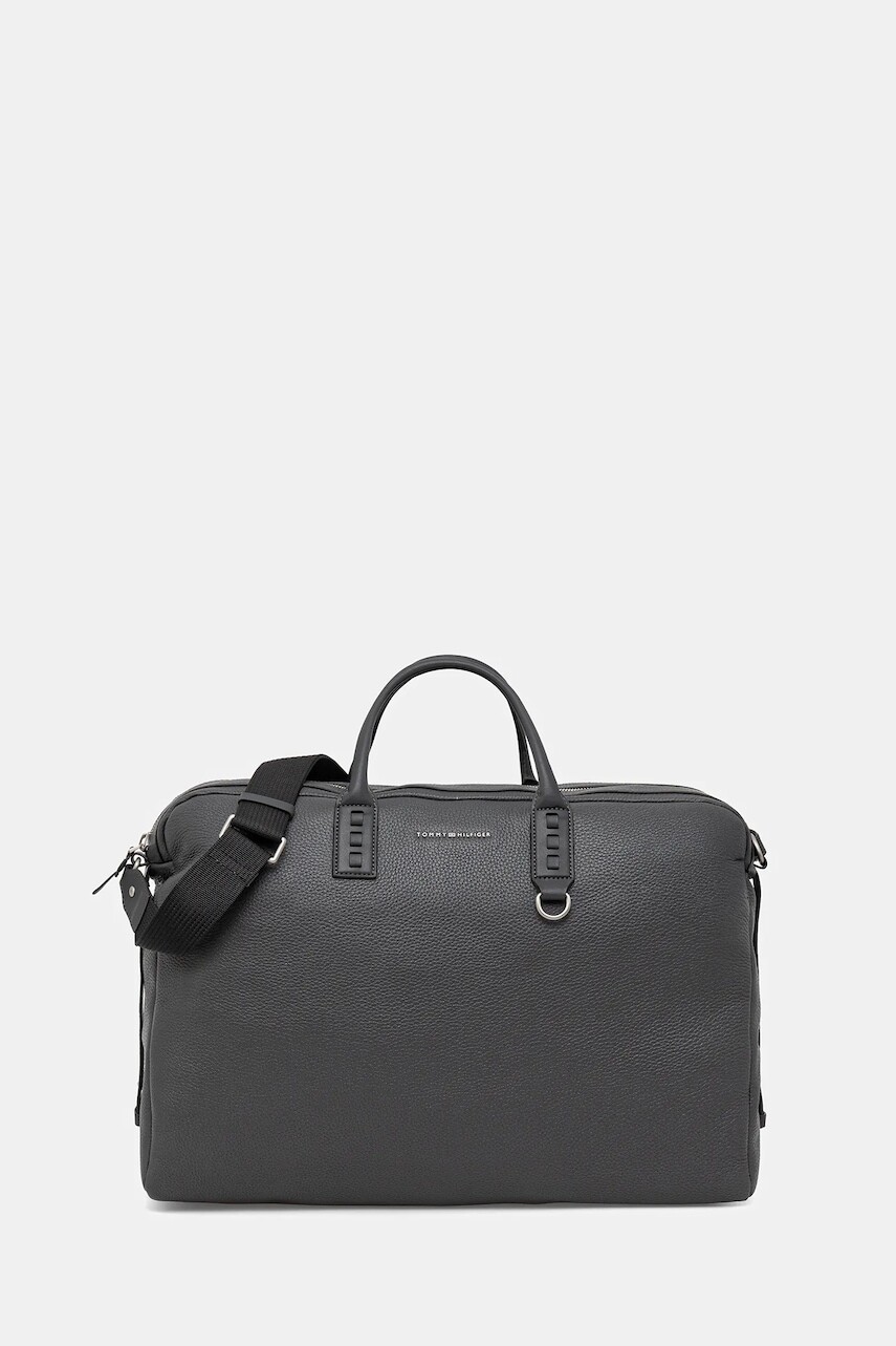 Kožená taška Tommy Hilfiger